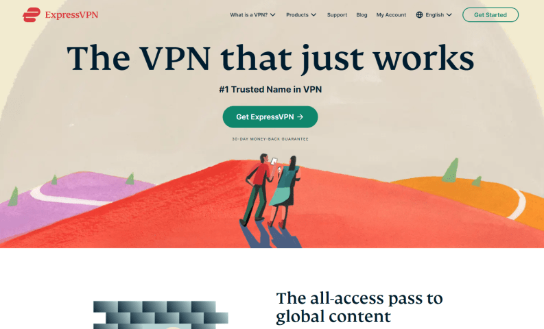 Express VPN Main Page