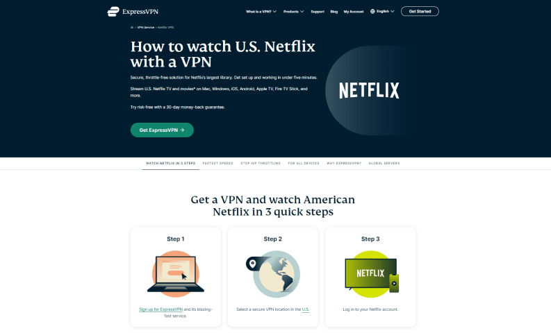 Watch Netflix with Express VPN