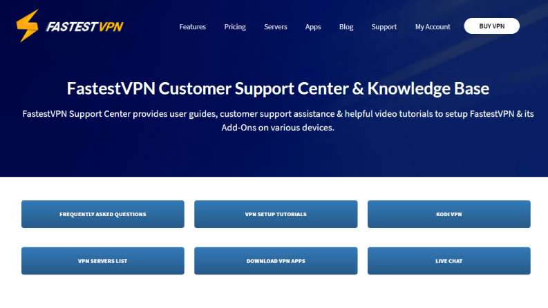 FastestVPN Customer Support