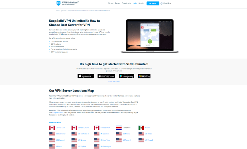 KeepSolid VPN Servers Location