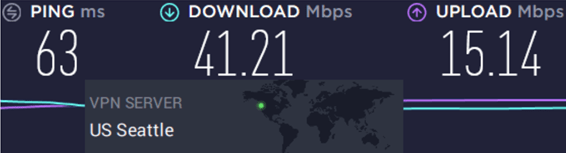 PIA Speedtest 1