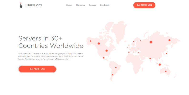 TouchVPN Server Locations